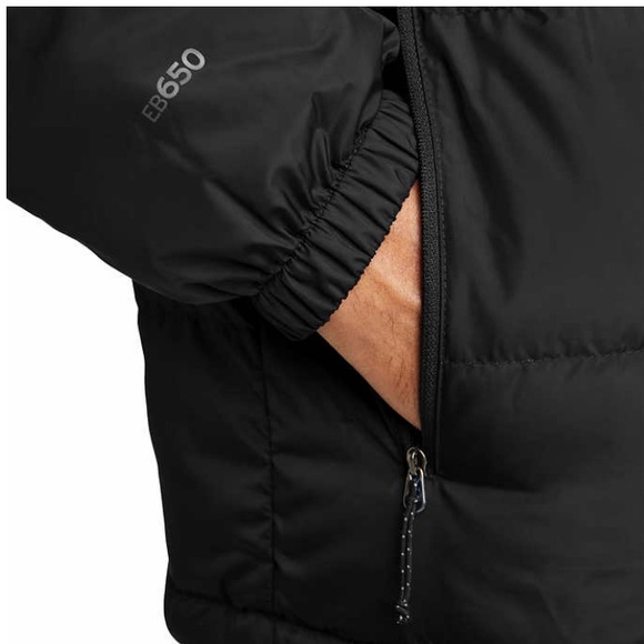NEW Eddie Bauer Men's Wide Channel Hooded EB650 Down Jacket Black XXL - Picture 5 of 7
